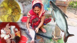 Pangas Fish Curry পাংগাস মাছ বড় আলু দিয়ে ঝোল। fishcurry pangasfish [upl. by Sivia]