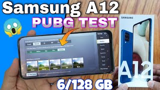 Samsung galaxy A12 PUBG TEST 🔥 Samsung galaxy A12 Gaming Test amp Graphics Test [upl. by Odnesor]