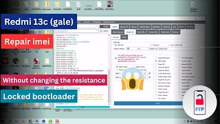 Redmi 13C gale REPAIR IMEI Without Hardware With DFT PRO [upl. by Adon]