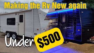 Rv Renovation on a Budget  cheapest Rv camper renovation rvrenovation diy rvcamper [upl. by Charisse]