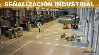 Cómo realizar la señalización industrial en el pavimento de una nave logística ⚠️ [upl. by Siramaj810]