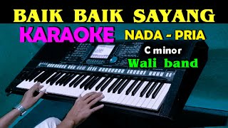 BAIK BAIK SAYANG  Wali Band  KARAOKE Nada Pria [upl. by Iverson]