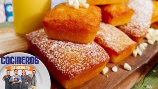 Receta Panqué de elote  Cocineros Mexicanos [upl. by Asiled]