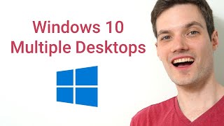 How to use Multiple Desktops on Windows 10 [upl. by Annairb113]