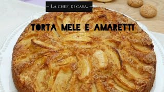 TORTA MELE E AMARETTI  RICETTA FACILE E VELOCE [upl. by Papst]