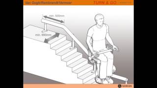 Handicare Stairlifts Turn and Go [upl. by Naujtna680]