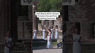 Activists Interrupt Olympic Flame Lighting Ceremony Shorts [upl. by Muhan]