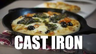 How to Make Cast Iron Pizza Dough [upl. by Alleirbag]