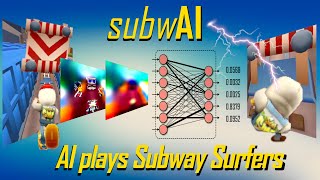 subwAI  AI plays Subway Surfers and finds glitch [upl. by Odlanra]