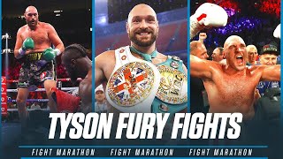 All of Tyson Furys Best Fights  FIGHT MARATHON  UNDISPUTED CLASH SATURDAY ESPN PPV [upl. by Camella]