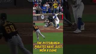 THE PITTSBURGH PIRATES HAVE JUST WON A GAME pittsburghpirates baseball [upl. by Olsewski]