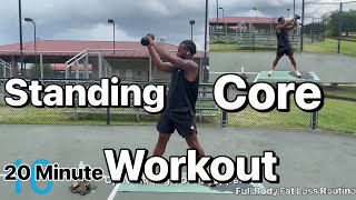 Do This Standing Core Workout To Get Rid OF That FUPA amp Big Belly [upl. by Notneuq]