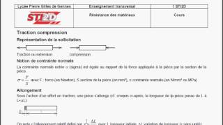 ET RDM 3 calcul allongement principe [upl. by Anaile]