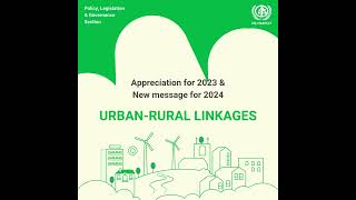 Recap of 2023 and Outlook for 2024 UrbanRural Linkages Initiatives by UNHabitat [upl. by Barbey]