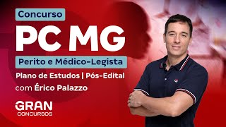 Concurso PC MG Perito e MédicoLegista Plano de Estudos Pós Edital com Érico Palazzo [upl. by Raynata94]