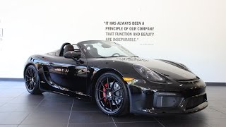 2016 Porsche Boxster Spyder Exhaust Sound  New Country Porsche Greenwich [upl. by Gebelein]