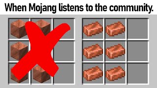 Mojang finally gives us the Copper recipe weve always wanted [upl. by Mary]