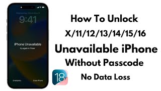 iPhone Unavailable How to Unlock UnavailableDisabledSecurity Lockout  Without Passcode  No Pc [upl. by Dora726]