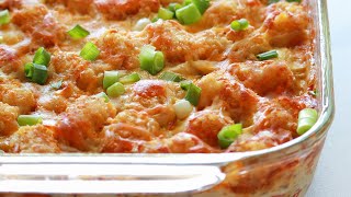 Tater Tot Casserole Recipe  Ground Beef Tater Tot Casserole [upl. by Yedrahs]