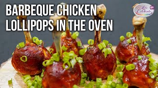 How to Make Barbeque Chicken Lollipops in the Oven [upl. by Ylaek]