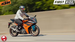 2023 KTM RC390  First Ride [upl. by Baylor37]