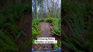 Downhill jump line behind pro riderremymetailler 🤟🏼🌿 downhillmtb mountprevost mtb vanisle [upl. by Bush]