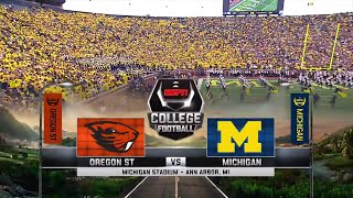 NCAAF  Week 02  12092015  Oregon State Beavers  Michigan Wolverines [upl. by Danaher427]