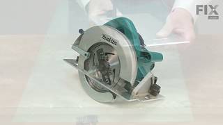 Makita Circular Saw Repair  How to Replace the Base [upl. by Ahsaeym91]