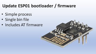 Update ESP01 bootloader and firmware [upl. by Meter]