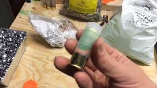 Loading Lee drive key slugs with BPI short shell wads and Herco powder [upl. by Airdnek]