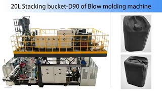 20L stacking barrel production videoFully Automatic blow molding machine [upl. by Ennirok]