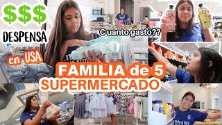 COMPRAS Del SUPERMERCADO🛒 con 300 DOLARES Para 7 Dias 😱 ORGANIZANDO TODO PRECIOS ALTOS en USA‼️ [upl. by Arreip]