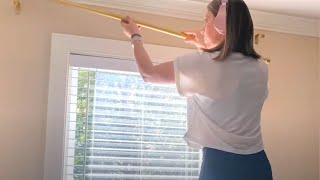 The brilliant reason people are hanging curtain rods NOT for curtains [upl. by Bigod]