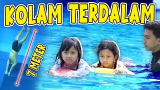 ALUNA AMANDA DEKDEKAN BELAJAR BERENANG DI KOLAM TERDALAM [upl. by Devon]