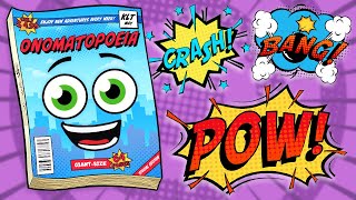 The Onomatopoeia Song  Language For Kids  KLT [upl. by Wolcott973]