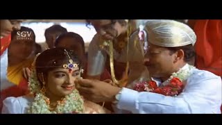 Dr Vishnuvardhan Marries Sithara With His Own Expenditure  Halunda Tavaru Kannada Movie Scene [upl. by Ariana]