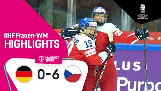 Deutschland  Tschechien  Highlights Eishockey Frauen WM 2022 [upl. by Svoboda]