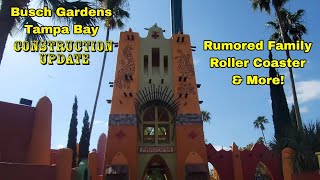 Busch Gardens Tampa Bay General Construction Update 42523 [upl. by Akinahc914]