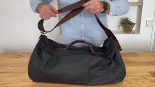 ➤Barbour wax holdall Navy [upl. by Nivlak712]