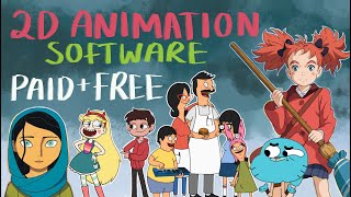 2D Animation Software PAID AND FREE [upl. by Odlawso]