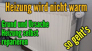 Heizungsventil klemmt  Heizung wird nicht warm  So Ventil von Heizung gangbar machen [upl. by Ciprian]