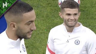 Ziyech and Pulisic all smiles as Chelsea train in Russia  Krasnodar v Chelsea  training session [upl. by Akitnahs94]