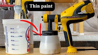 How to Thin Paint for Paint Sprayer [upl. by Yboj33]