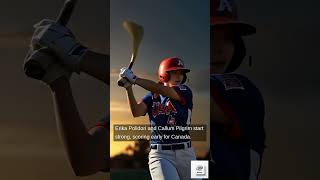 Canada Falls to Team USA in Game 1 of the WBSC Women’s Softball World Cup 2024 [upl. by Serrell]