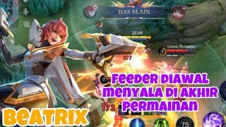 TUTORIAL BEATRIX BANGKIT DARIPADA FEEDER  SHOTGUN TERLALU OP UNTUK BEATRIX  MLBB [upl. by Hatty82]