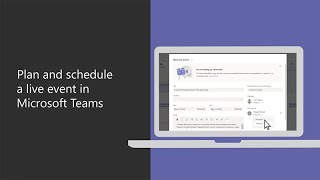 How to plan and schedule a live event in Microsoft Teams [upl. by Meagan]