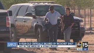 9yearold critically injured by ricochet shot [upl. by Nnylakcaj]