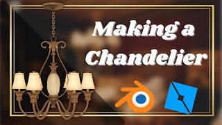 Dark Academia Chandelier 🤎 Speed modelling A Chandelier for Roblox [upl. by Arej]