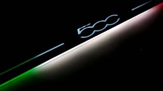 Led door sills for Fiat 500 with colors of flag Italy [upl. by Gris]