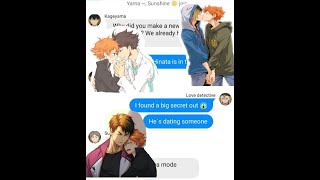 Hinata has a secret boyfriend I Haikyuu Texts [upl. by Farica]